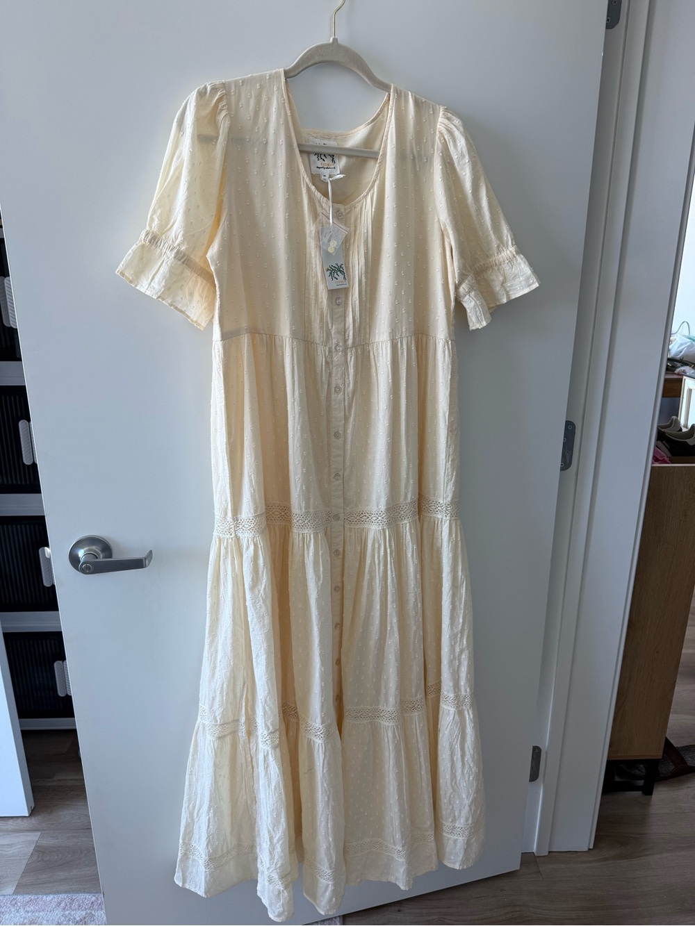 Butter Yellow Button-Front Maxi Dress - Called to Surf